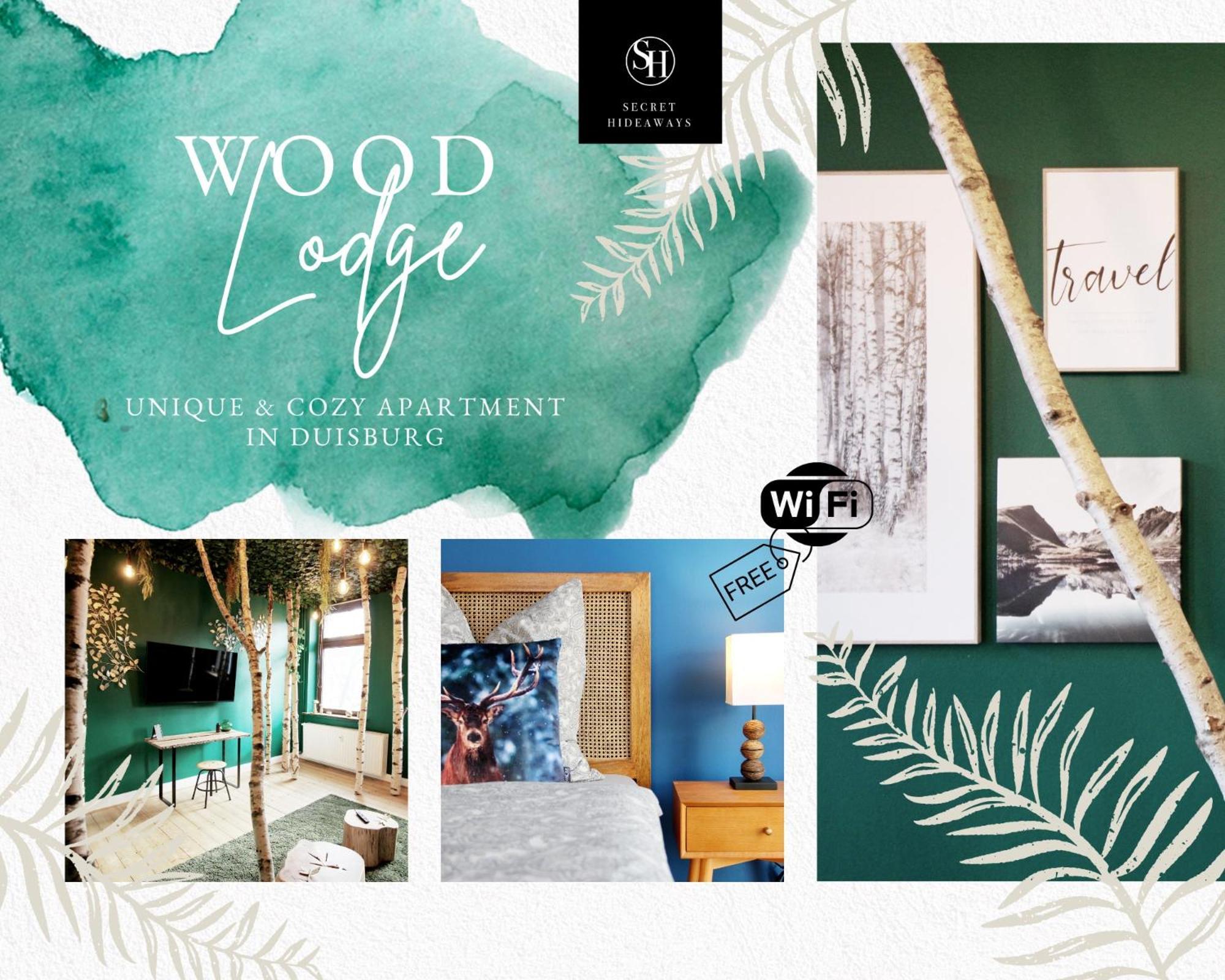 Secret Hideaways Wood Lodge Mit Kinderzimmer Messe L City L Flughafen L Hbf Duisburg Exterior foto